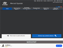 Tablet Screenshot of mercedhyundai.com